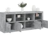 Maison Exclusive - Credenza Con Luci Led Grigio Cemento 163X37X67 Cm