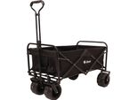 Carrello Manuale Rijoka Pieghevole - Carrello Manuale Offroad Pieghevole - Capacità Di Carico Fino A 70 Kg - 90X54X104 Cm - Nero