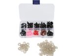 75Pcs Occhi Di Sicurezza Nasi Multidimensioni Stabile Durevole Liscio, Confortevole Giocattolo In Resina