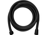 Tubo Doccia In Acciaio Inox Nero, 200 Cm
