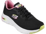 Skechers Scarpe Da Donna Stringate Sporty Suola In Gomma Nero