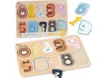 Mondo Classico Montessori Puzzle Di Numeri In Legno 11 El.
