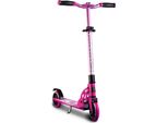 Six Degrees Scooter Junior In Alluminio Con Meccanismo Pieghevole E Cavalletto, 145 Mm, Regolabile In Altezza, Gs, Rosa