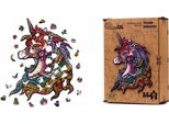 Puzzle Di Legno - Eco - Unicorno Arcobaleno A4 Puza4-00701