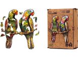 Puzzle Di Legno - Eco - Pappagallini A4 Puza4-01212