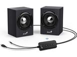 Genius SP-HF385BT, Altoparlanti, 2.0, 4W, Bluetooth, Jack Da 3,5 Mm, Usb, In Legno, Nero