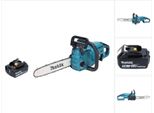 Makita Duc 357 TX2 Motosega A Batteria 18 V 35 Cm 7,7 M/S Brushless + 1X Batteria 5,0 Ah - Senza Caricabatterie