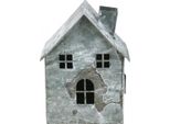 Luce Del Vento Casa Metallo Shabby Chic Decorazione Natalizia Aspetto Antico H14.5Cm