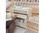 Lavastoviglie Per Bambini In Legno - Giocattolo Da Cucina Realistico Con Accessori