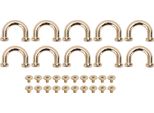 10 Set Borsa Ponte A Fiocco U Forma Metallo D Anello Fibbie Fibbie Per Borse Collane - Borse A Tracolla Oro
