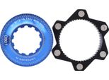Centro Lock Adattatore 6 Bulloni Freno A Disco Rotore Sella Di Conversione Per Bicicletta Mountain Bike (Nero Blu)