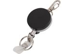 Acciaio Inox Filo Corda Elastica Portachiavi Portatile Metallo Retrattile Portachiavi Anti Perso