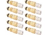 10Pcs Valvole Del Fluido Dell'aria Del Trattore Stelo Della Valvola In Ottone Del Pneumatico TR218A CH3 Sostituzione Dell'alloggiamento Del Nucleo