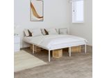 The Living Store Rete Da Letto In Metallo Bianco 160X200 Cm