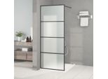 The Living Store Schermo Doccia Per Cabina Doccia Nero 80X195 Cm Esg Satinato