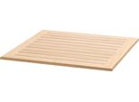 Piano Di Legno Quadrato 70 X 70 Cm - Oviala Newport