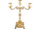 Candelabro A Bracci In Metallo Stile Europeo Retrò Portacandele Decorazione Romantica A Candela Per Cena Di Matrimonio Oro E Bianco Tre Teste