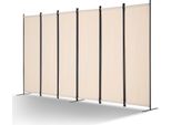 Divisorio Per Ambienti Vevor A 6 Pannelli 3110 X 1805 X 450 Mm, Schermo Pieghevole Per La Privacy E Divisorio Per Ambienti Portatile, Indipendente Beige