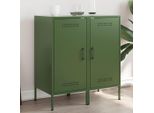 Maison Exclusive - Credenze 2 Pezzi Verde Oliva 36X39X79 Cm Acciaio