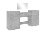 Syfax™ Set Da Toeletta 4 Pz Grigio Cemento In Legno Multistrato
