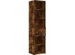 Syfax™ Credenza Rovere Fumo 45X42,5X185 Cm In Legno Multistrato