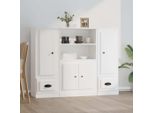 Vidaxl Tavole Alte 3 Pezzi. Materiale A Base Di Legno Bianco