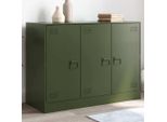Maison Exclusive - Credenza Verde Oliva 99X39X73 Cm Acciaio