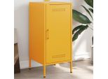 Maison Exclusive - Credenza Giallo Senape 36X39X79 Cm Acciaio