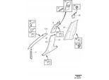 Volvo S80 V70 XC70 Porta Biglietti Di Parcheggio Oe 31389270