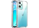 Custodia Trasparente Per Oneplus Nord Ce 2 5G, Retro Trasparente Ibrido, Copertura Antiurto Con Paraurti In Tpu
