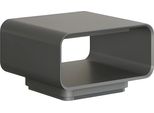 Tavolino Da Salotto Tavolo Moderno Nero Grigio Design Vano Aperto Stile Minimalista