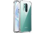 Custodia Trasparente Per Oneplus 8 Pro, Retro Trasparente Ibrido, Copertura Antiurto Con Paraurti In Tpu