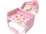 Edibazzar | Tavolino Da Viaggio Per Bambini, Organizer Per Auto, Rosa