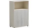 Armadio Da Ufficio Beige Con Spazio Di Archiviazione E Ante Scorrevoli Design Moderno Per L'ufficio E La Casa