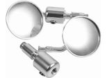 Specchio Retrovisore Per Moto Evgatsauto, 1 Coppia Di Specchietti Retrovisori Da Manubrio Rotondi Da 7/8" Per Scooter Moto (Argento)"