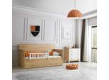 Letto Montessori Moderno Con Cassettiera Design Elegante Per La Camera Dei Bambini
