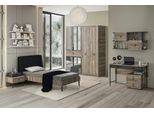 Set Letto Comodino Scrivania Armadio Design Moderno 4 Pezzi