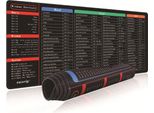 Inf Tappetino Mouse Esteso Gomma Naturale 300X800Mm Con Scorciatoie Windows 4 Mm