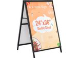 Supporto Pubblicitario Per Clienti 61 X 91 Cm, Supporto Per Poster In Acciaio Q235 Con Telaio Ad A, Supporto Pubblicitario Per Ristoranti, Bar, Caffetterie, Aziende, Ecc.