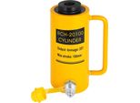 Cilindro Idraulico Capacità 20T Cilindro Idraulico Corsa 100 Mm A Singolo Effetto Martinetto Idraulico Portatile Giallo 44000 Libbre