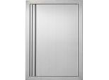 Porta Di Accesso Al Barbecue, 432 X 610 Mm, Porta Singola Per Cucina Esterna, Porta In Acciaio Inox A Incasso, Porta Verticale A Parete Con Maniglia A Scomparsa, Per Isola Barbecue, Postazione Barbecue, Mobile Esterno
