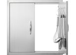 Porta Di Accesso Al Barbecue, 610 X 610 Mm, Doppia Porta Per Cucina Esterna, Porta In Acciaio Inox A Incasso, Porta Verticale A Doppia Parete Con Maniglie E Ganci, Per Isola Barbecue, Stazione Barbecue, Mobile Esterno