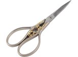 1Pc Forbici Da Sarto In Acciaio Inox Accessori Per Il Cucito (Argento Con Motivo Oro)