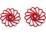 2 Pulegge Rosse 13T, Puleggia Del Deragliatore In Alluminio Per Bici Mtb, Deragliatore Posteriore