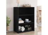 Maison Exclusive - Credenza Nera 70X41X93 Cm Materiale Ligneo