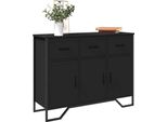 Maison Exclusive - Credenza Nera 97X32,5X74,5 Cm Materiale Ligneo