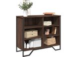 Vidaxl Credenza Look Rovere Marrone 91X35,5X74,5 Cm Materiale A Base Di Legno