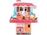 Giocattolo Da Cucina Da 31 Pezzi Con Luci E Suoni, Cucina Per Bambini, Rosa