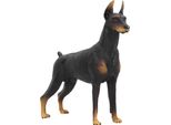 Giocattolo Modello Doberman Nero, Simpatica Figura Animale Di Simulazione, Giocattolo Educativo Precoce Per Bambini