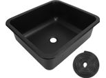 Lavello Per Camper In Acciaio Inox 304, Versatile, Grande Capacità, Rettangolare, Lavello Da Cucina Per Caravan, Camper, Barca, Camper, Yacht, Spruzzatura Di Materie Plastiche, Nero